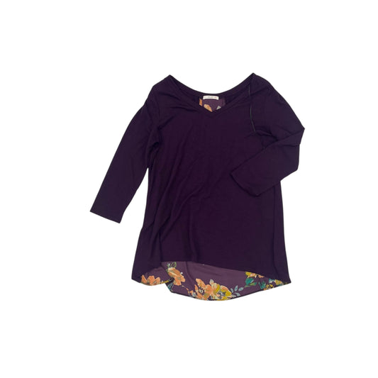 Blouse Ls By Le Lis In Purple, Size:L