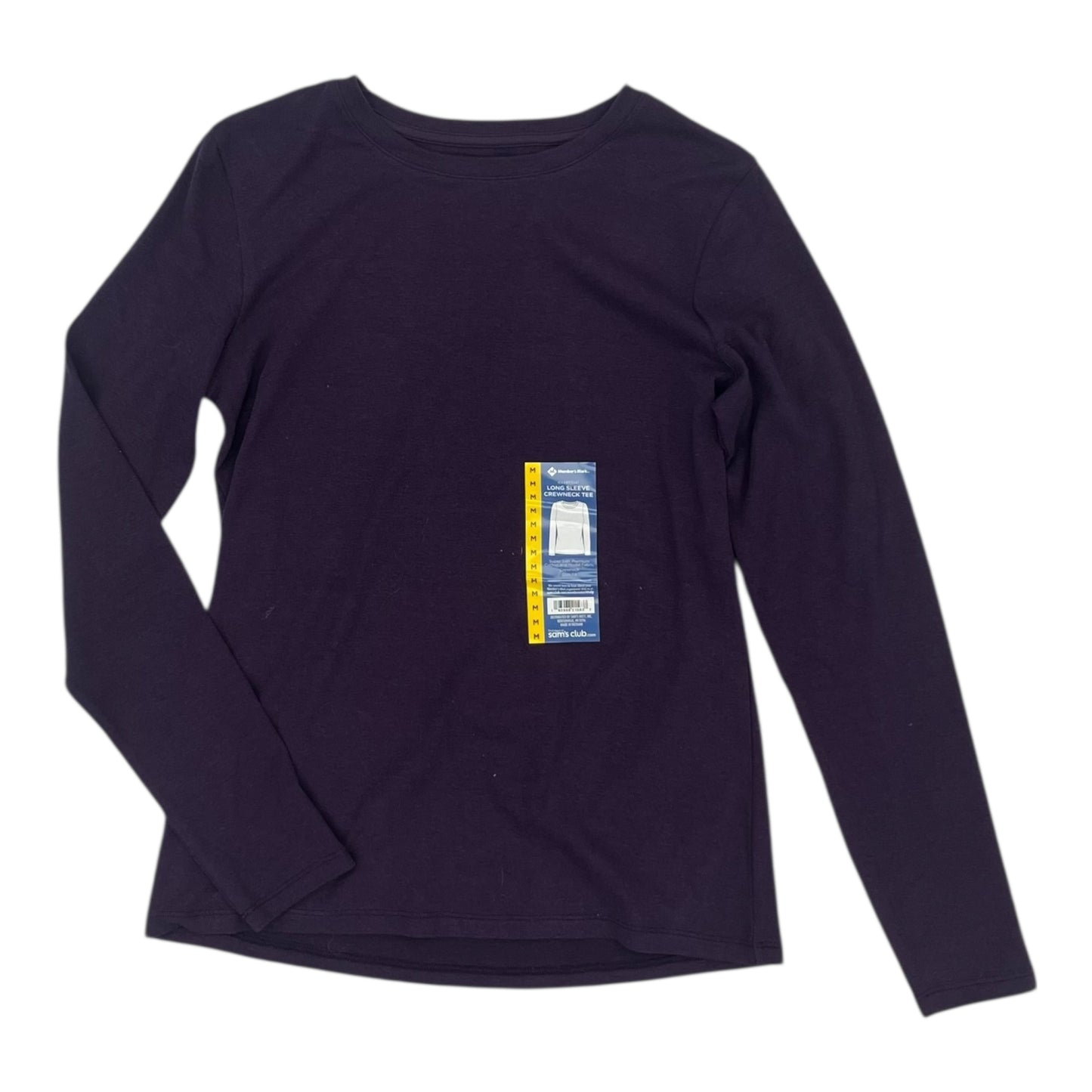 Top Ls By Members Mark In Purple, Size:M