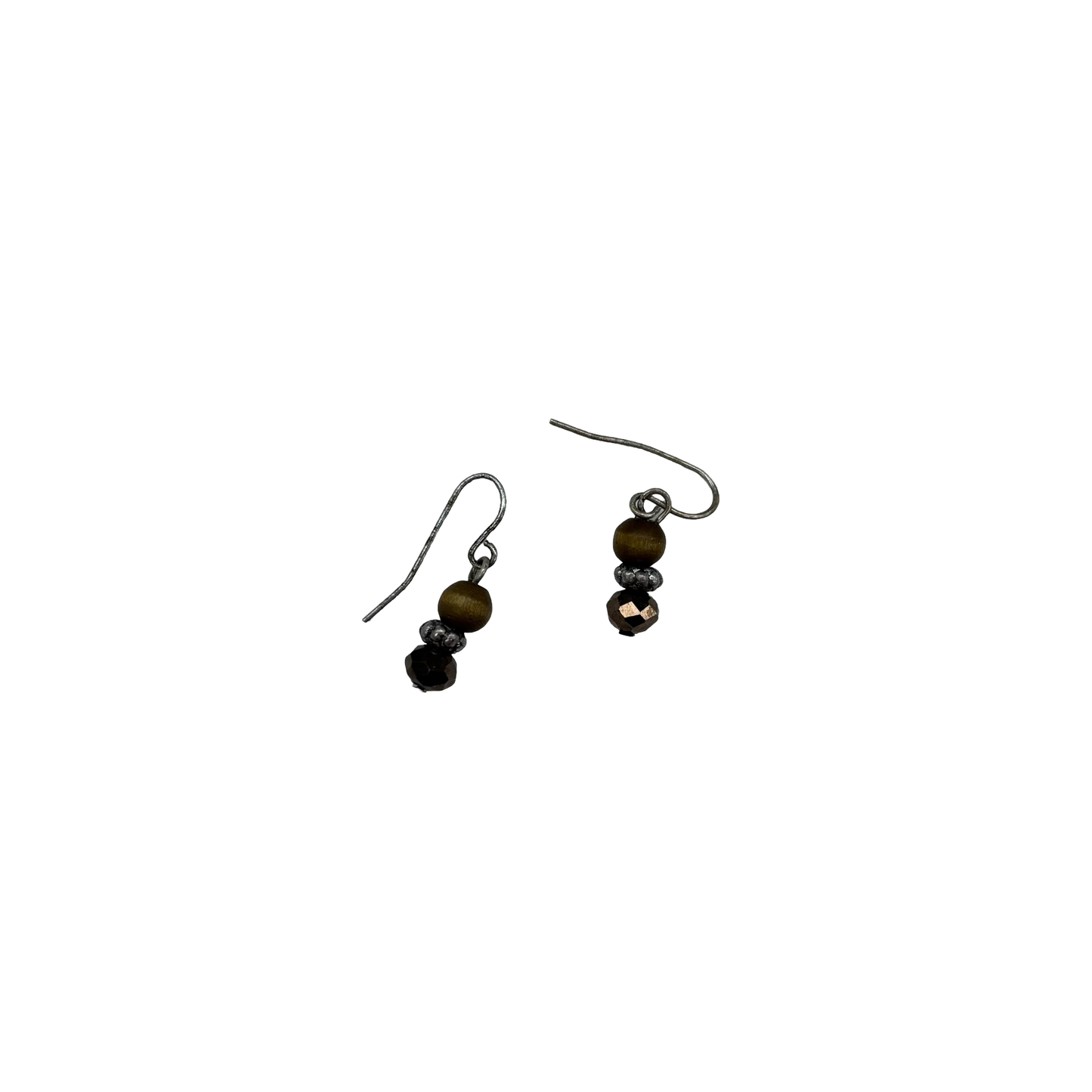 Earrings Dangle/Drop By Clothes Mentor In Brown & Silver