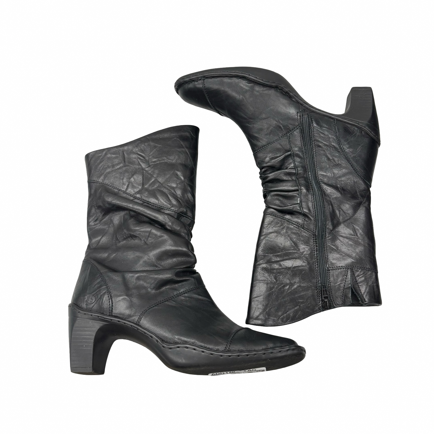 Boots Leather By Josef Seibel In Black, Size:6.5