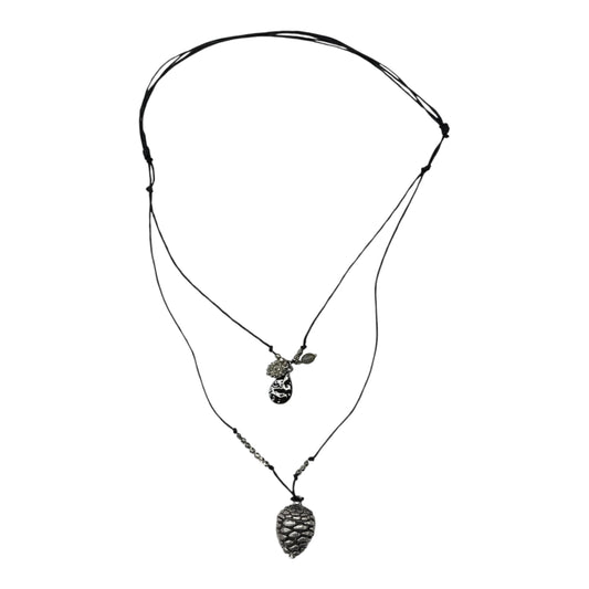 NECKLACE CHARM by    CLOTHES MENTOR In BLACK & SILVER