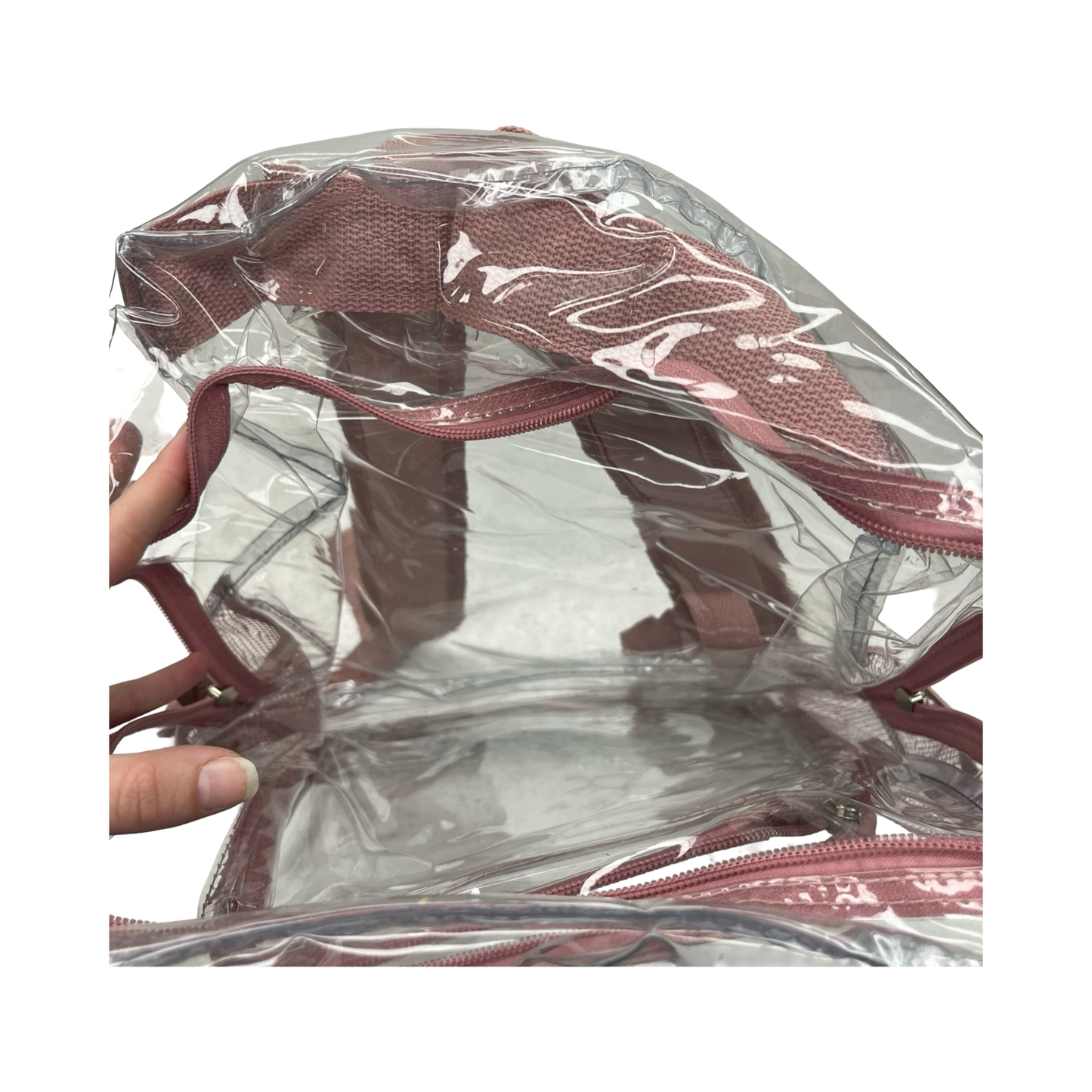 Backpack By Clothes Mentor In Clear, Size:Medium