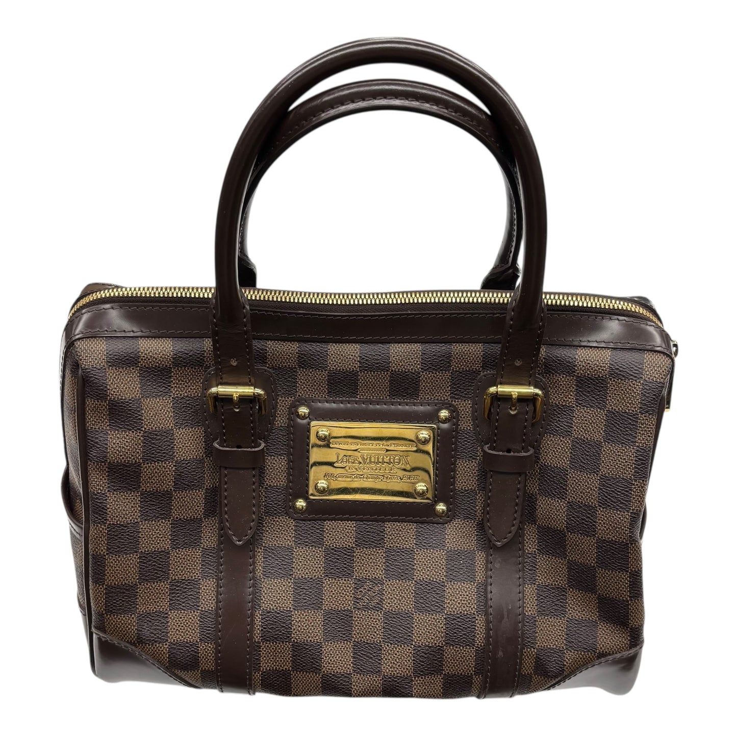 Handbag Luxury Designer By Louis Vuitton In Brown, Size:Medium