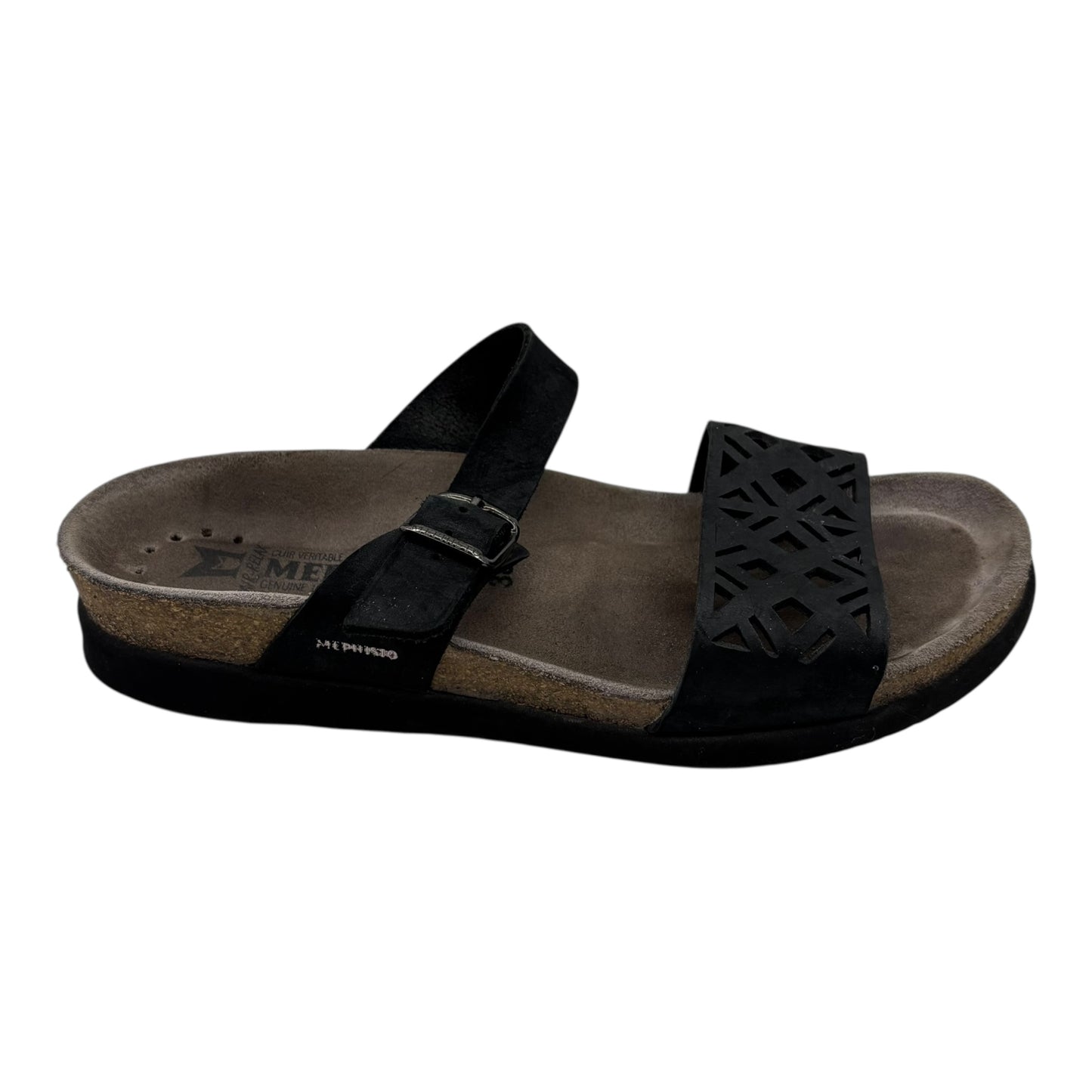 Sandals Flats By Mephisto In Black, Size:7.5