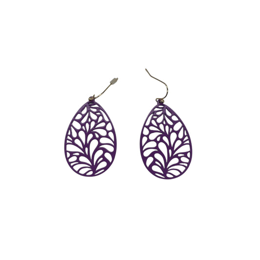 Earrings Dangle/Drop By Clothes Mentor In Purple
