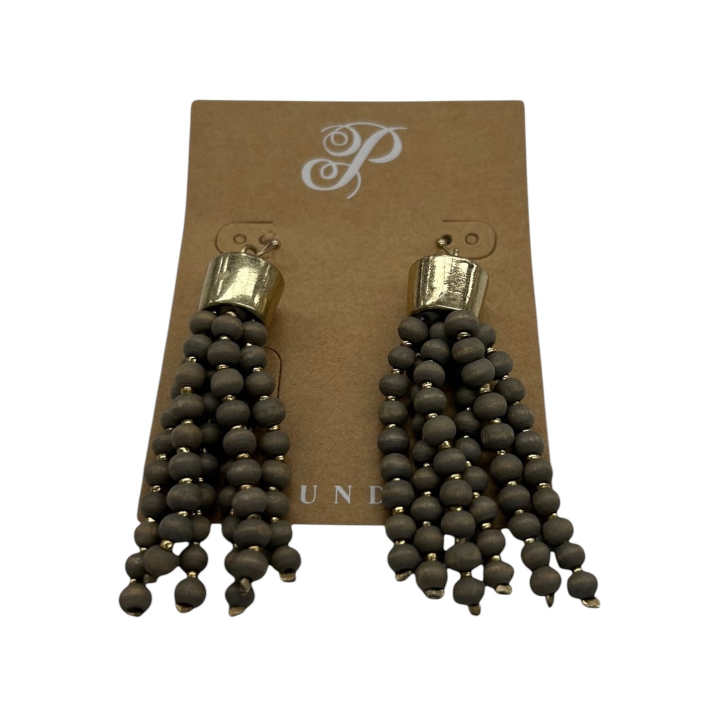 Earrings Dangle/Drop By Plunder In Brown