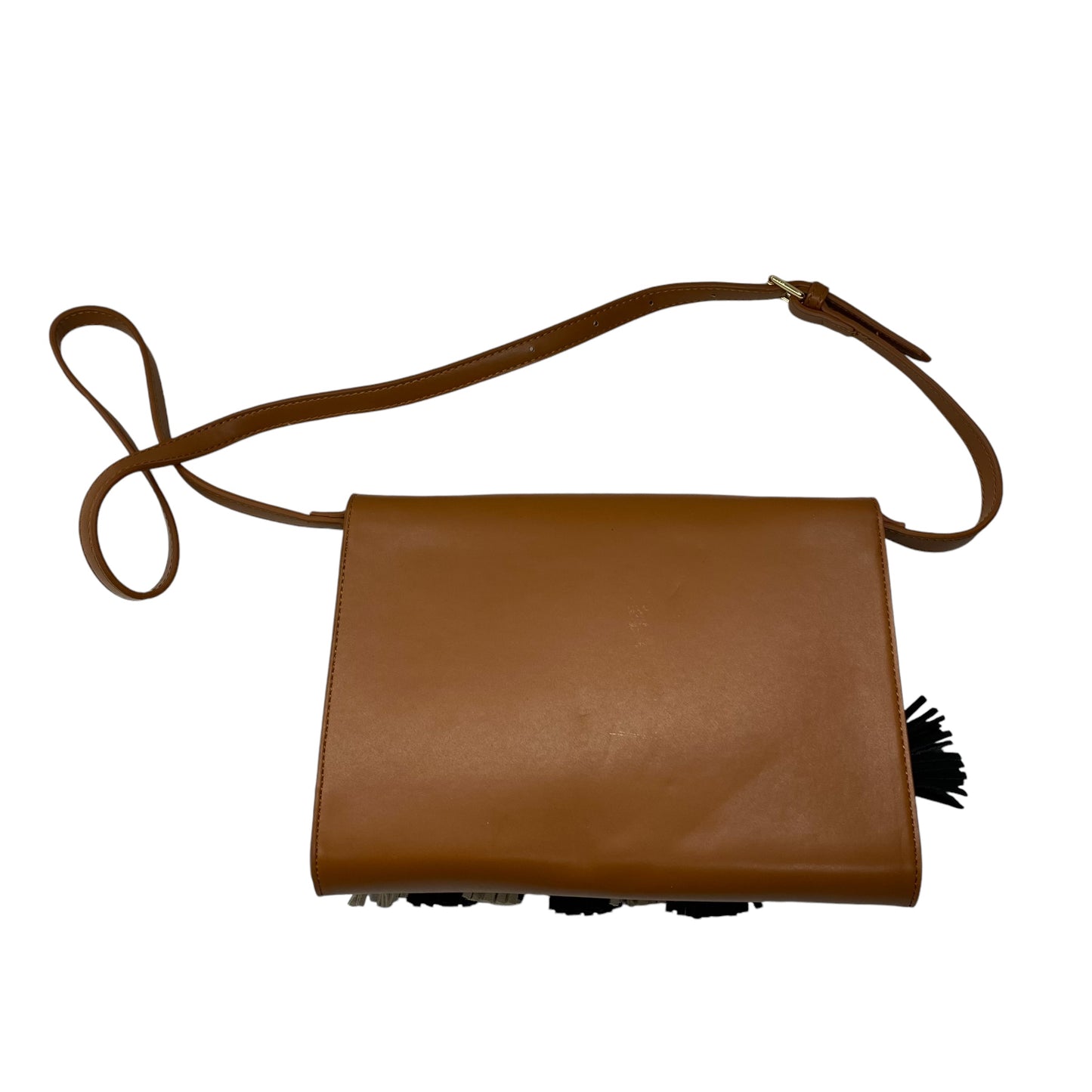 BROWN CROSSBODY by CLOTHES MENTOR Size:MEDIUM