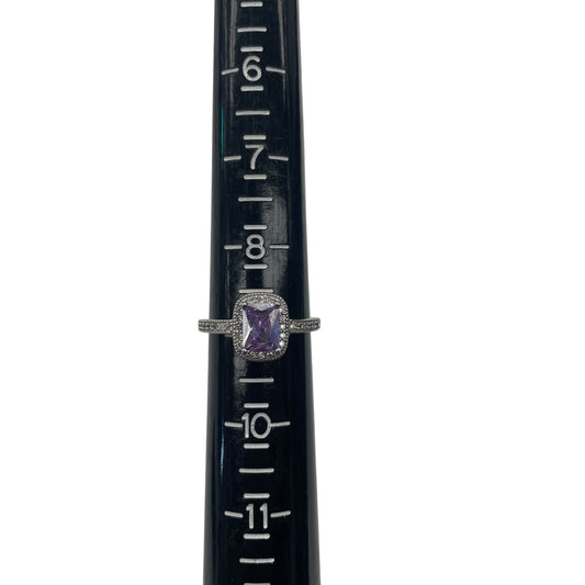 Ring Statement By Clothes Mentor In Gold & Purple, Size:8.5