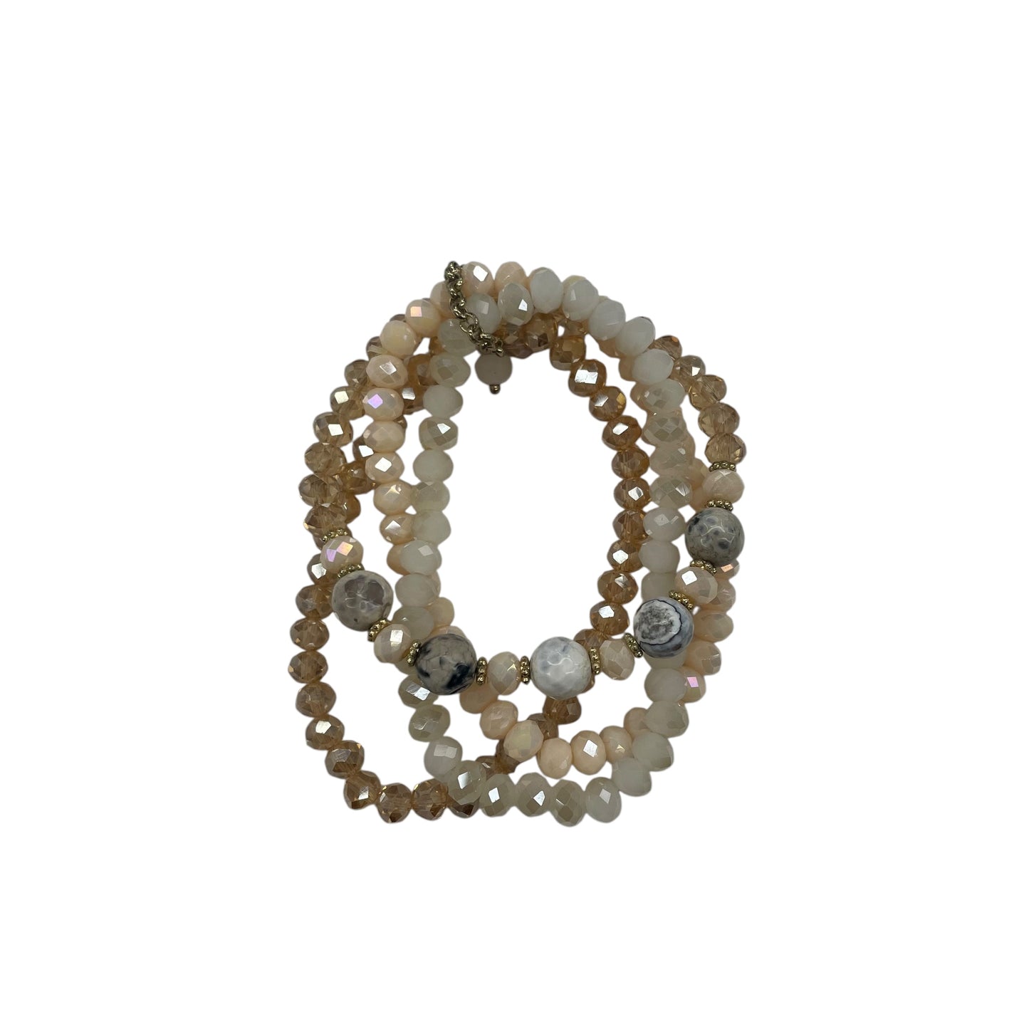 Bracelet Beaded By Cmc In Pink