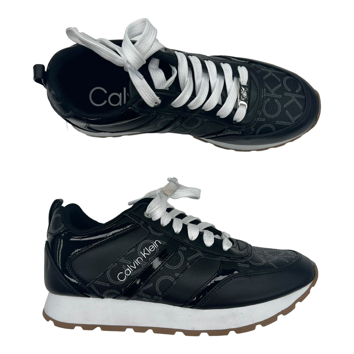 BLACK SHOES SNEAKERS by CALVIN KLEIN Size:7