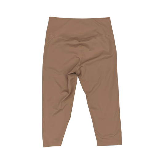 Athletic Leggings Capris By Girlfriend Collective In Brown, Size:Xl