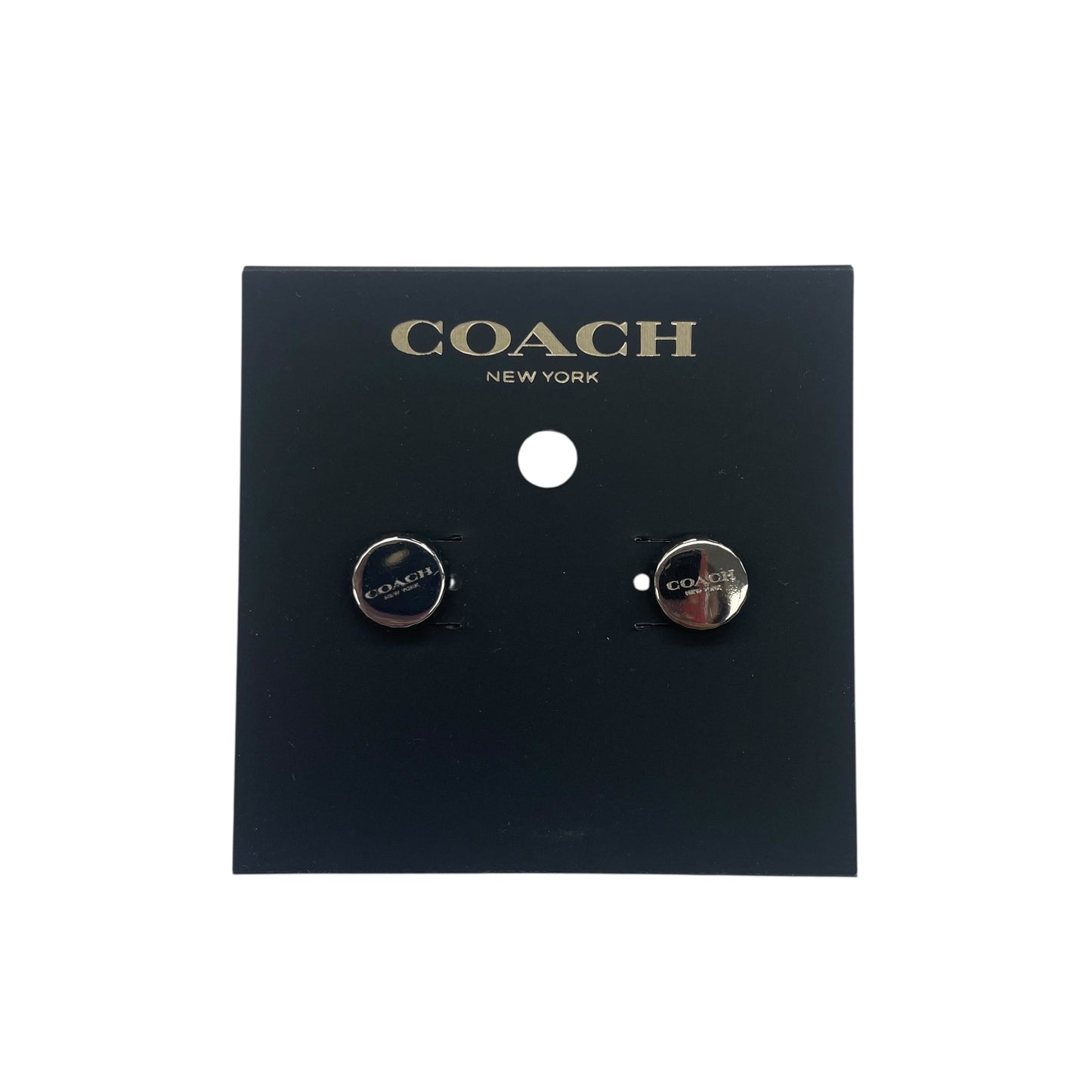 Earrings Designer By Coach In Silver