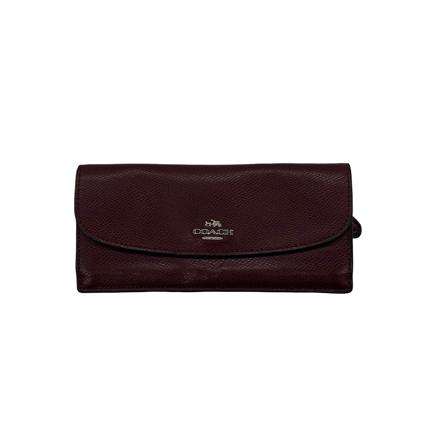 Wallet Designer By Coach In Maroon, Size:Small