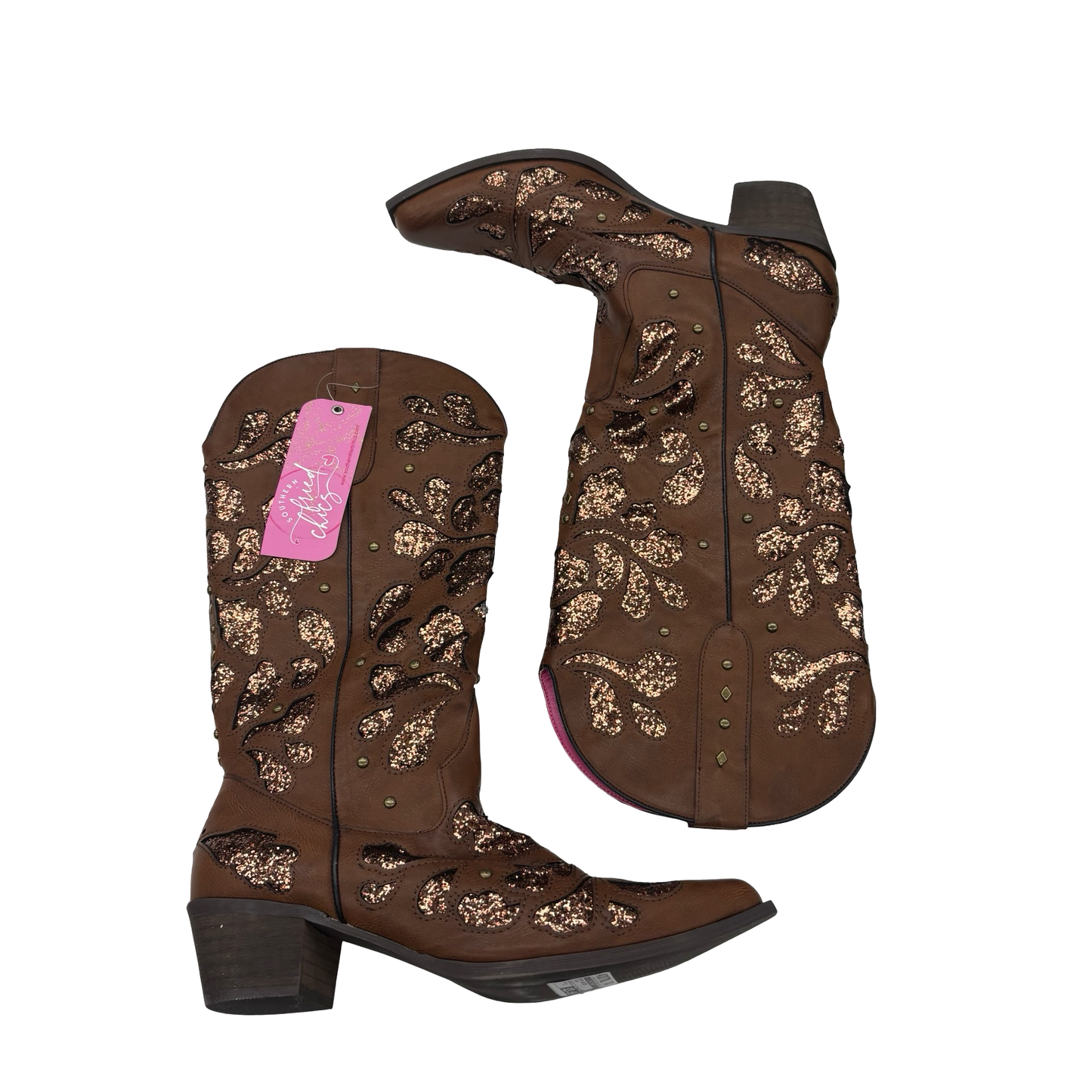 Boots Western By Clothes Mentor In Brown, Size:11