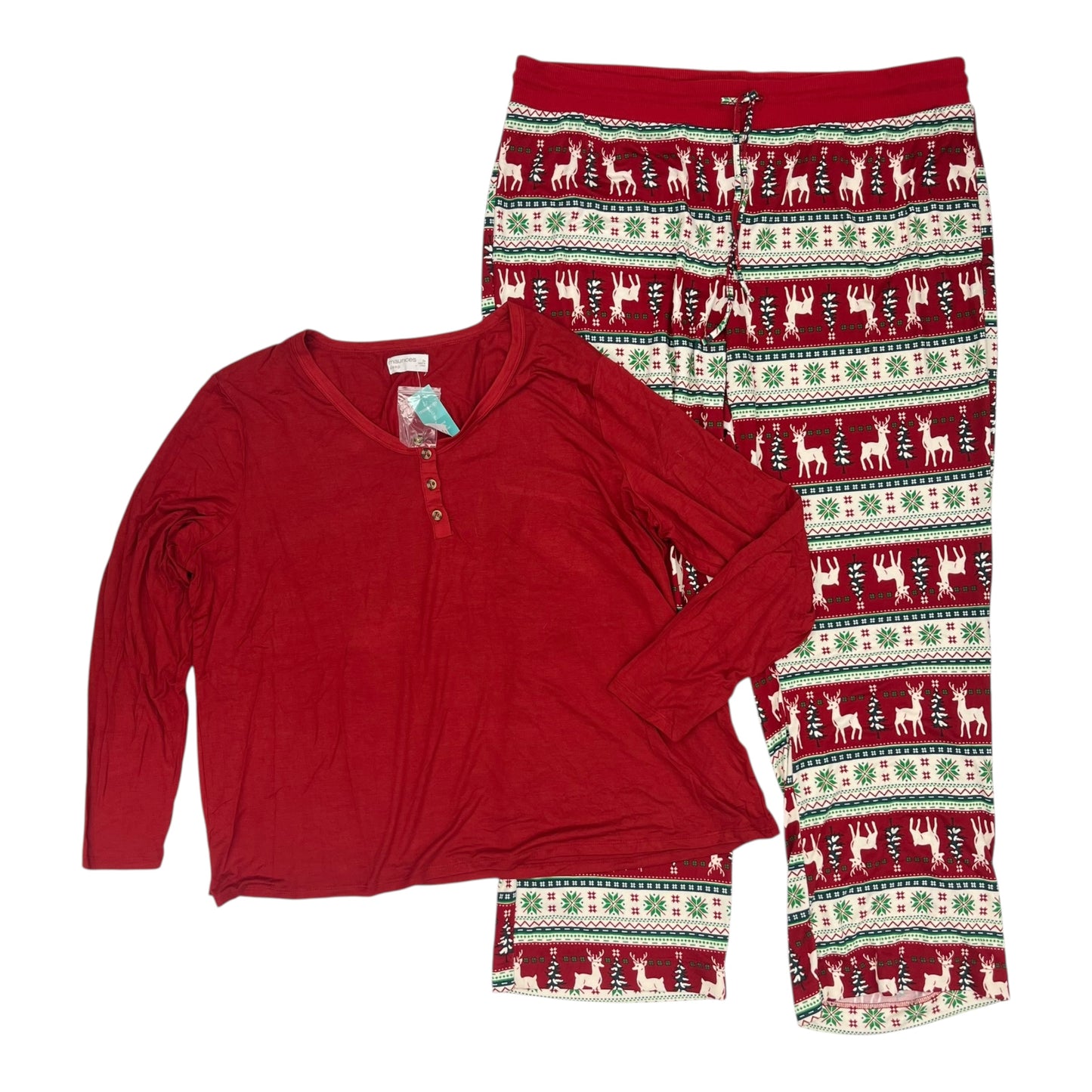 Pajamas 2Pc By Maurices In Red, Size:2X