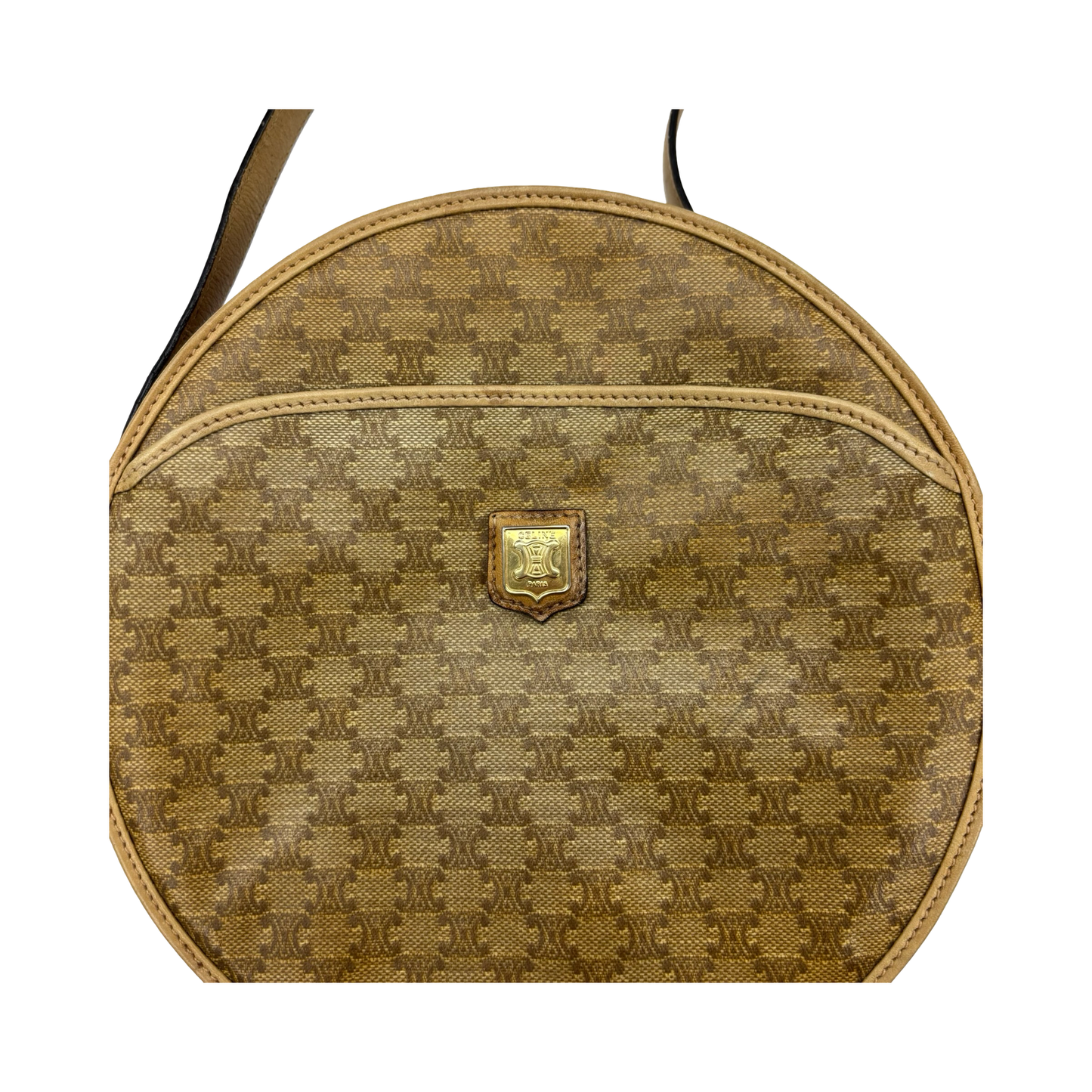 Crossbody Luxury Designer By Celine In Brown, Size:Medium