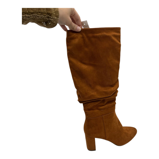 Boots Ankle Heels By Ann Taylor In Brown, Size:7.5