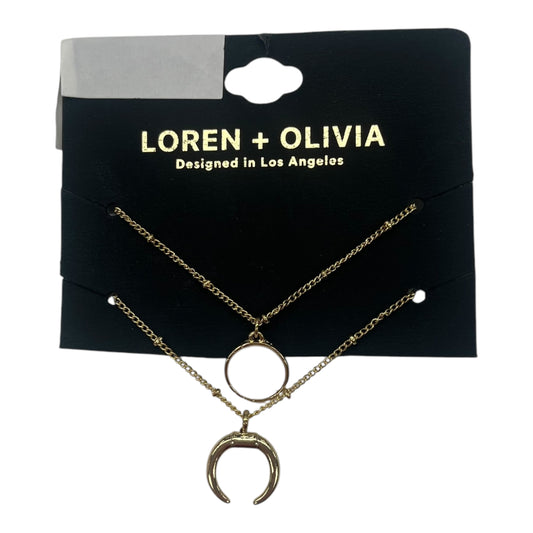 Necklace Charm By Cmf In Gold & White