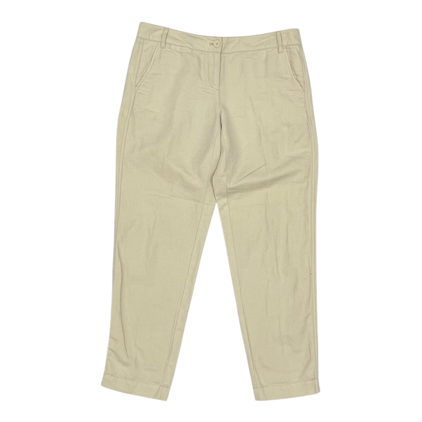 Pants Linen By Loft In Cream, Size:4