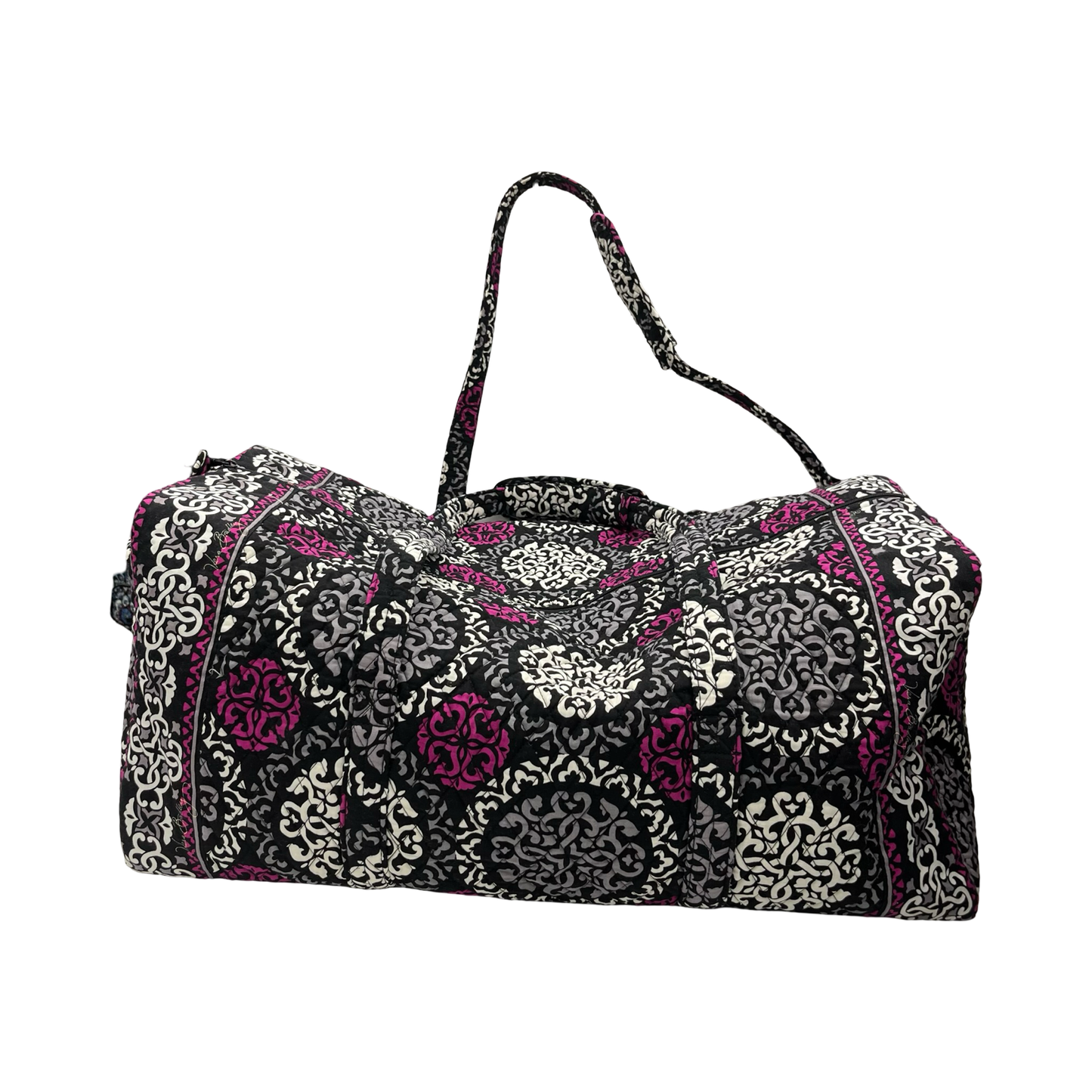Duffle And Weekender By Vera Bradley In Black & Pink, Size:Large