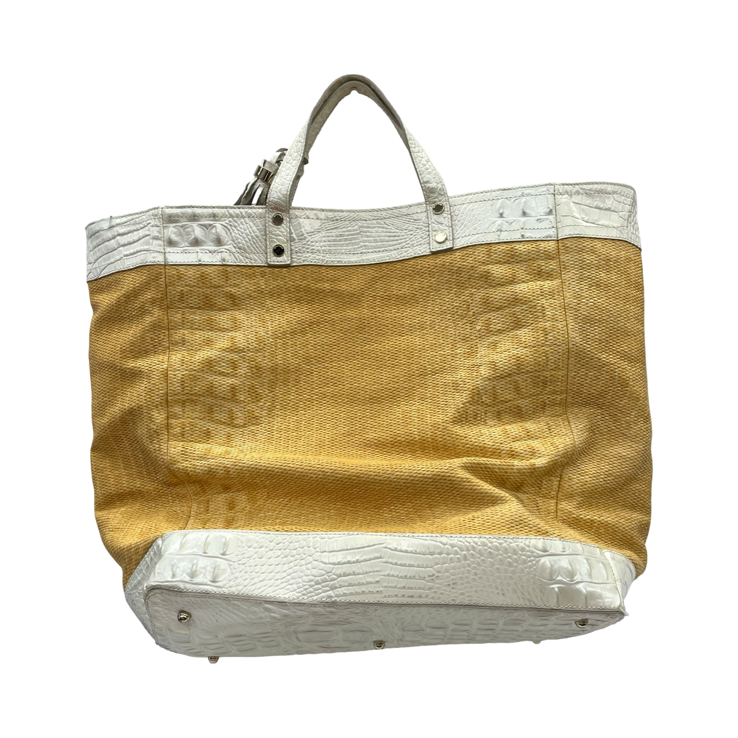 Tote Designer By Brahmin In Brown, Size:Large
