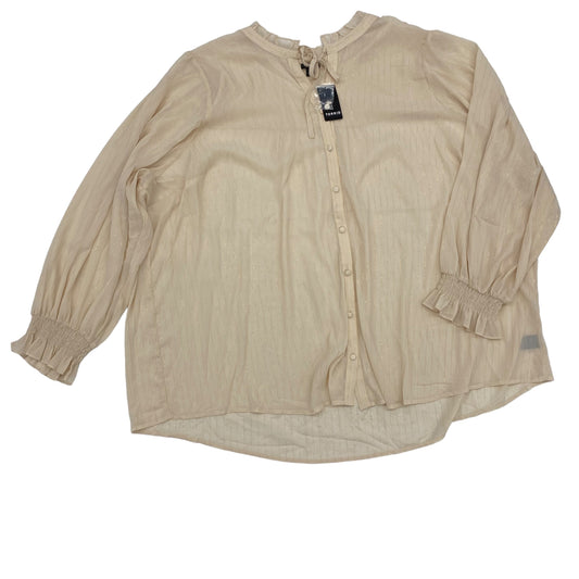 TAN BLOUSE LS by TORRID Size:6