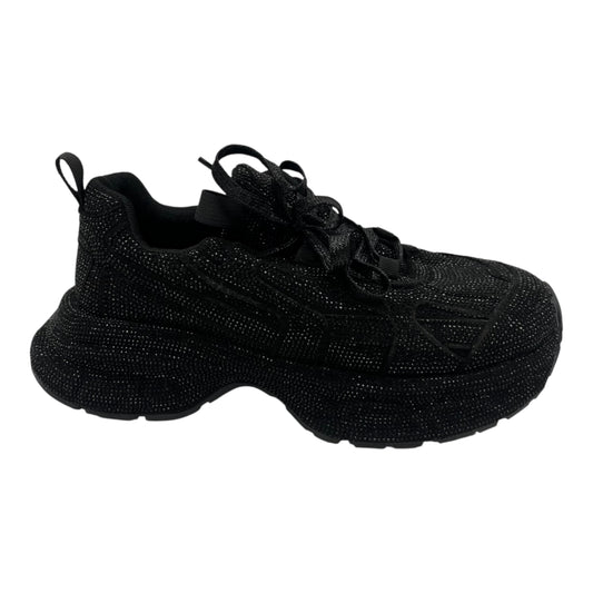 Shoes Sneakers By Clothes Mentor In Black, Size:9.5