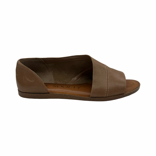 Sandals Flats By Sole Society In Brown, Size:8