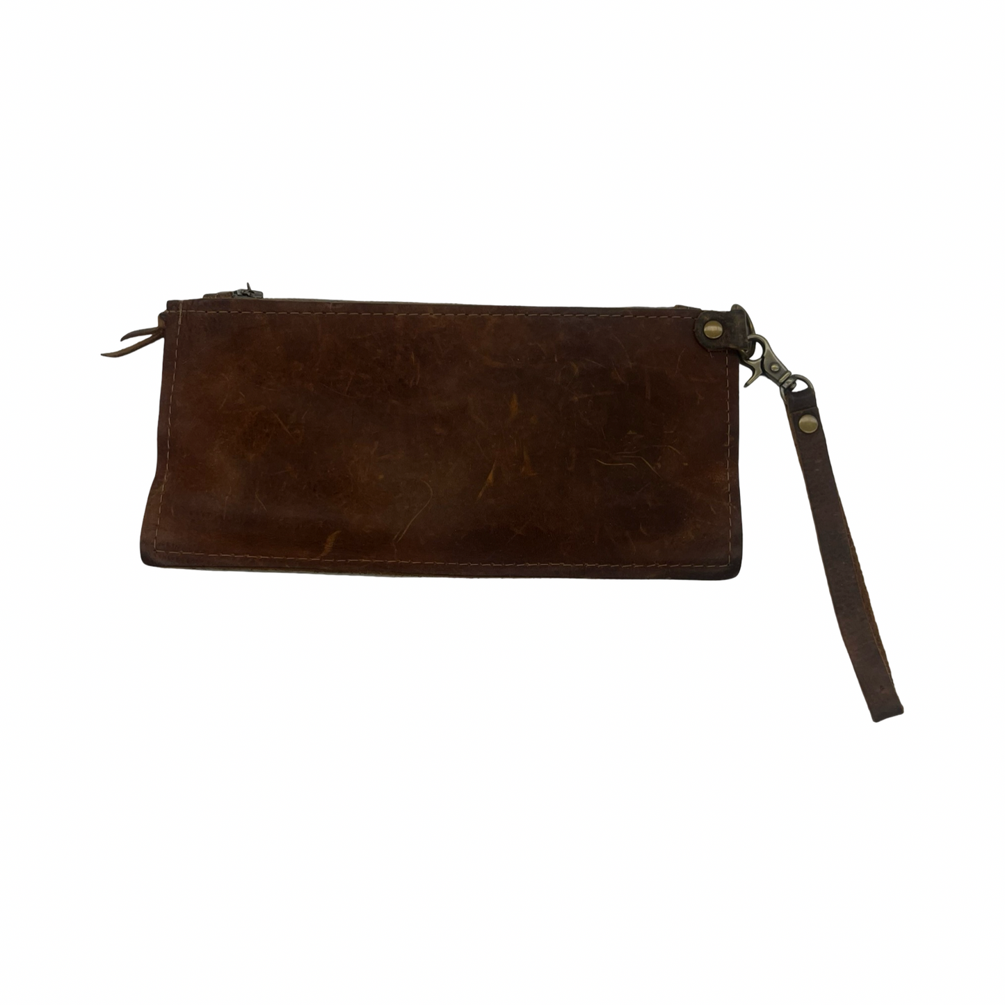 Wristlet By Clothes Mentor In Brown, Size:Medium