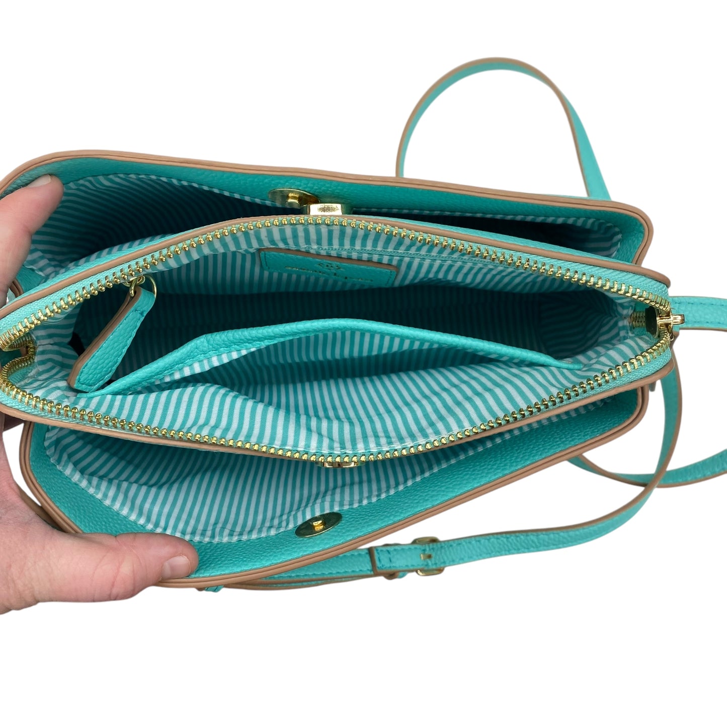 Crossbody By Nanette Lepore In Aqua, Size:Medium