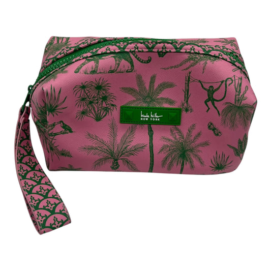 Makeup Bag By Nicole Miller In Pink, Size:Medium