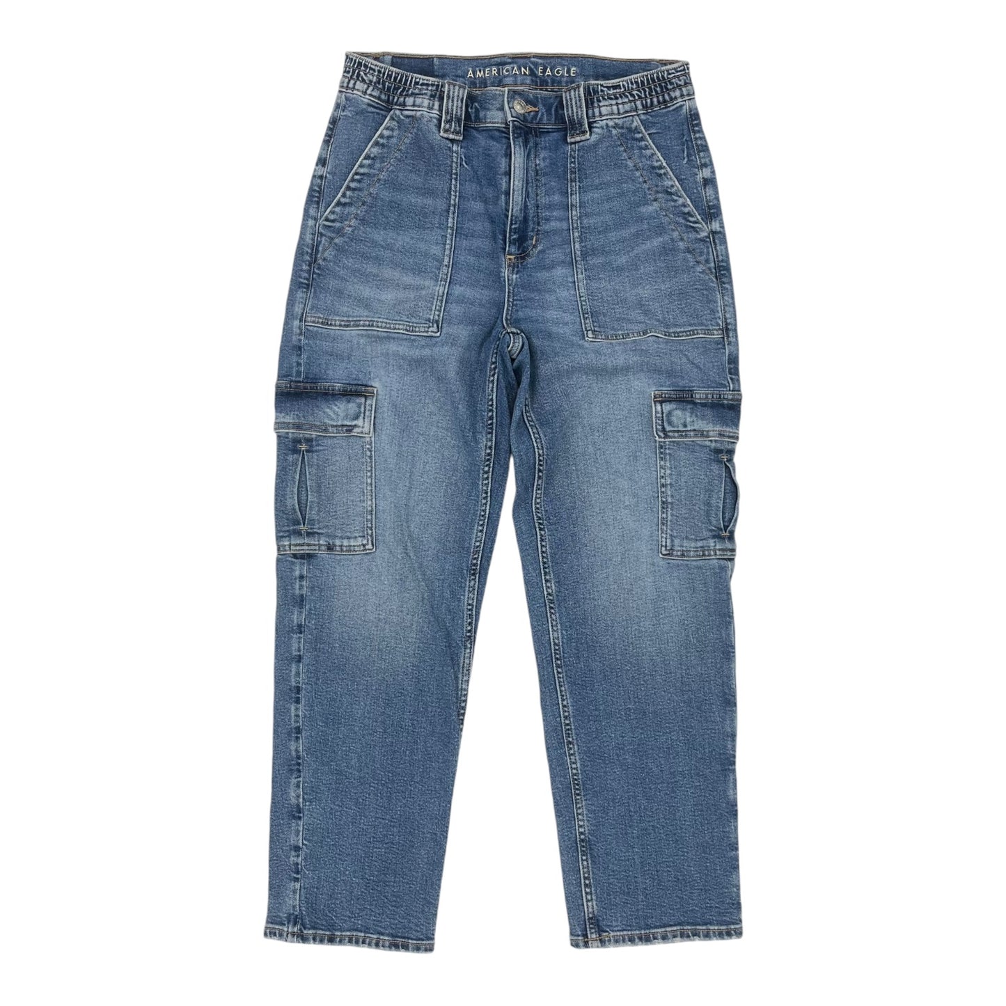 JEANS STRAIGHT by AMERICAN EAGLE In BLUE, Size: 8