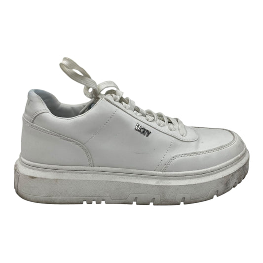 Shoes Sneakers By Dkny In White, Size:7