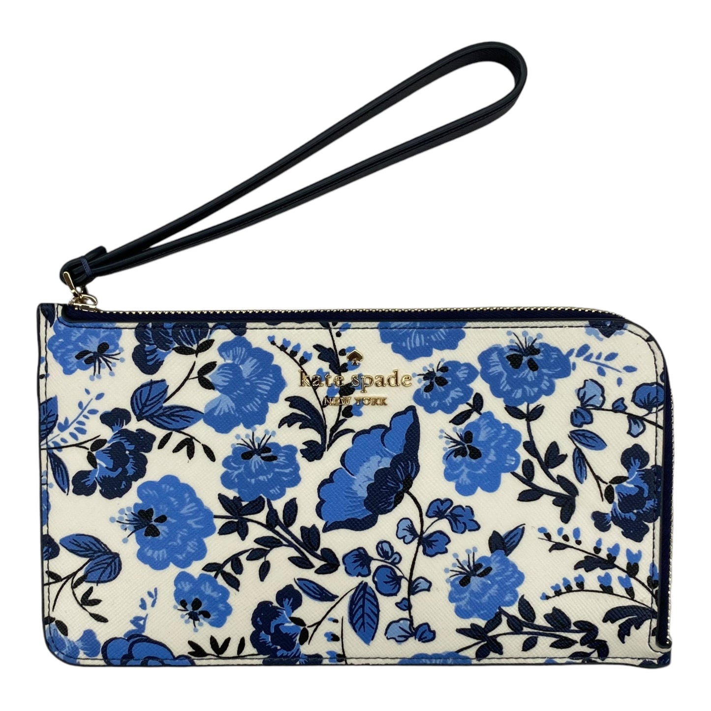 Wristlet Designer By Kate Spade In Blue & White, Size:Small