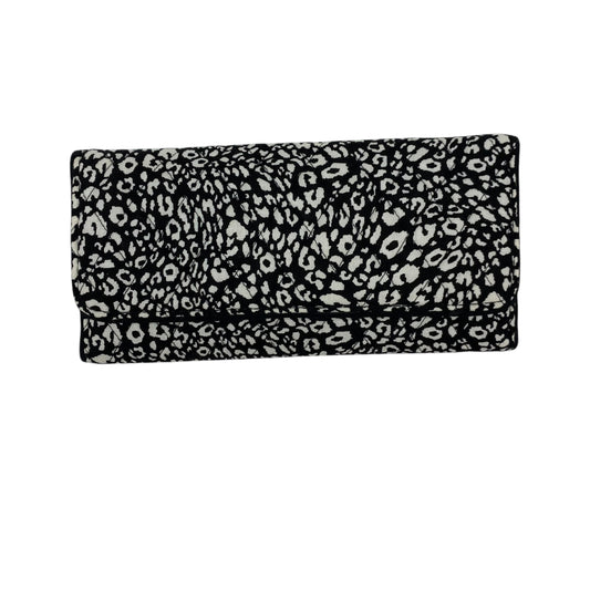 Wallet By Vera Bradley In Black & White, Size:Medium