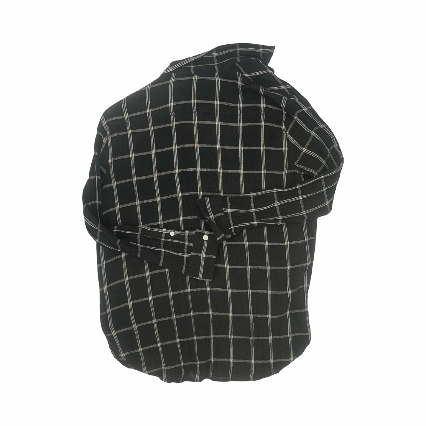 Blouse Ls By Madewell In Black & Tan, Size:M