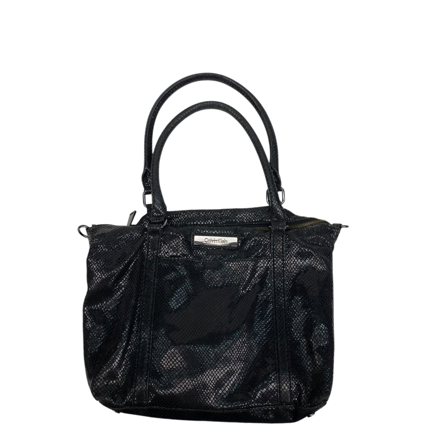 Handbag By Calvin Klein In Black, Size:Medium