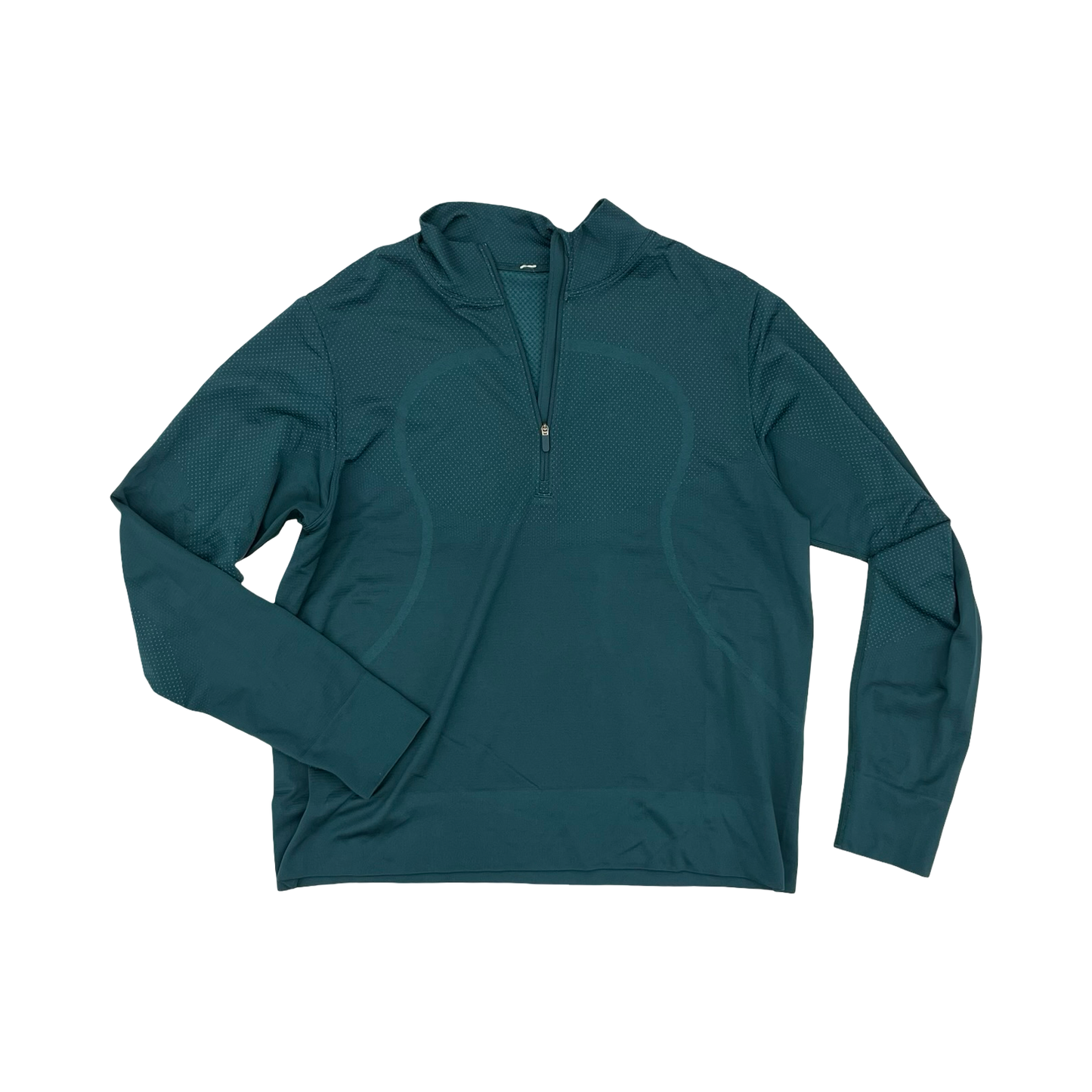 Athletic Top Ls Collar By Lululemon In Green, Size:L