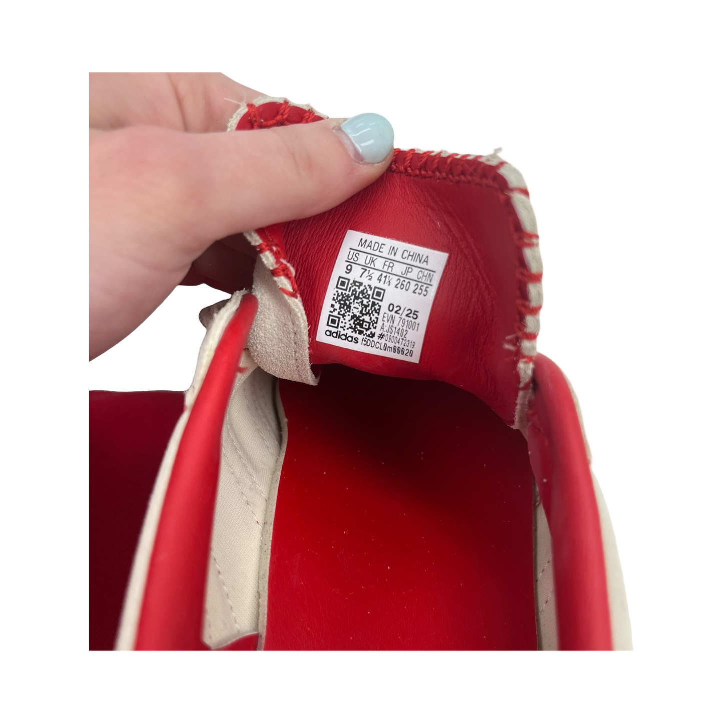 Shoes Sneakers By Adidas In Red & Tan, Size:9