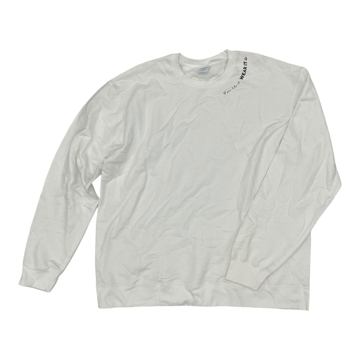 WHITE SWEATSHIRT CREWNECK by CLOTHES MENTOR Size:XL