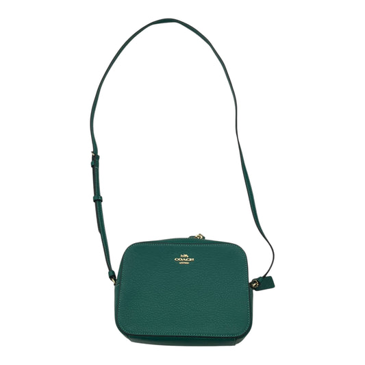 Crossbody Designer By Coach In Green, Size:Small