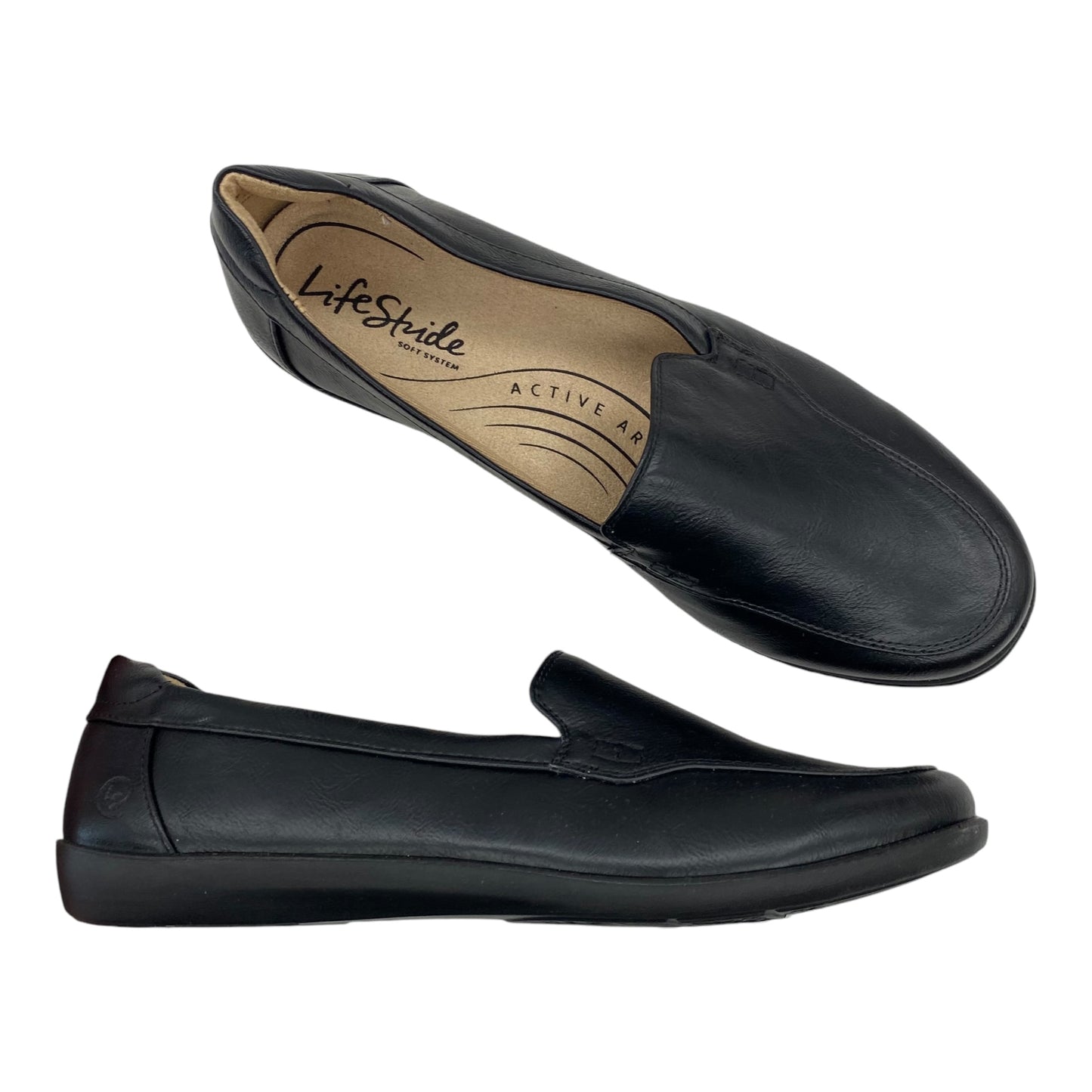 Shoes Flats By Life Stride In Black, Size:9