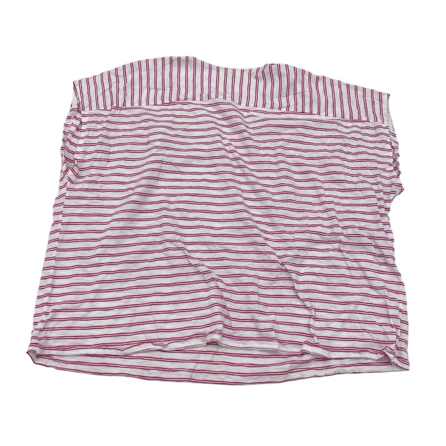 PINK & WHITE ST JOHNS BAY TOP SS BASIC, Size 2X