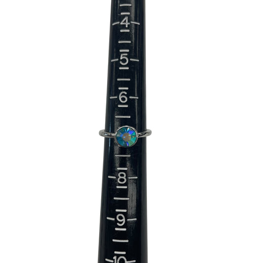 Ring Stackable By Clothes Mentor In Aqua, Size:03 Piece Set