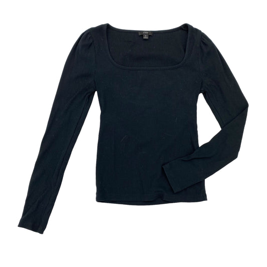 BLACK J. CREW TOP LS BASIC, Size M