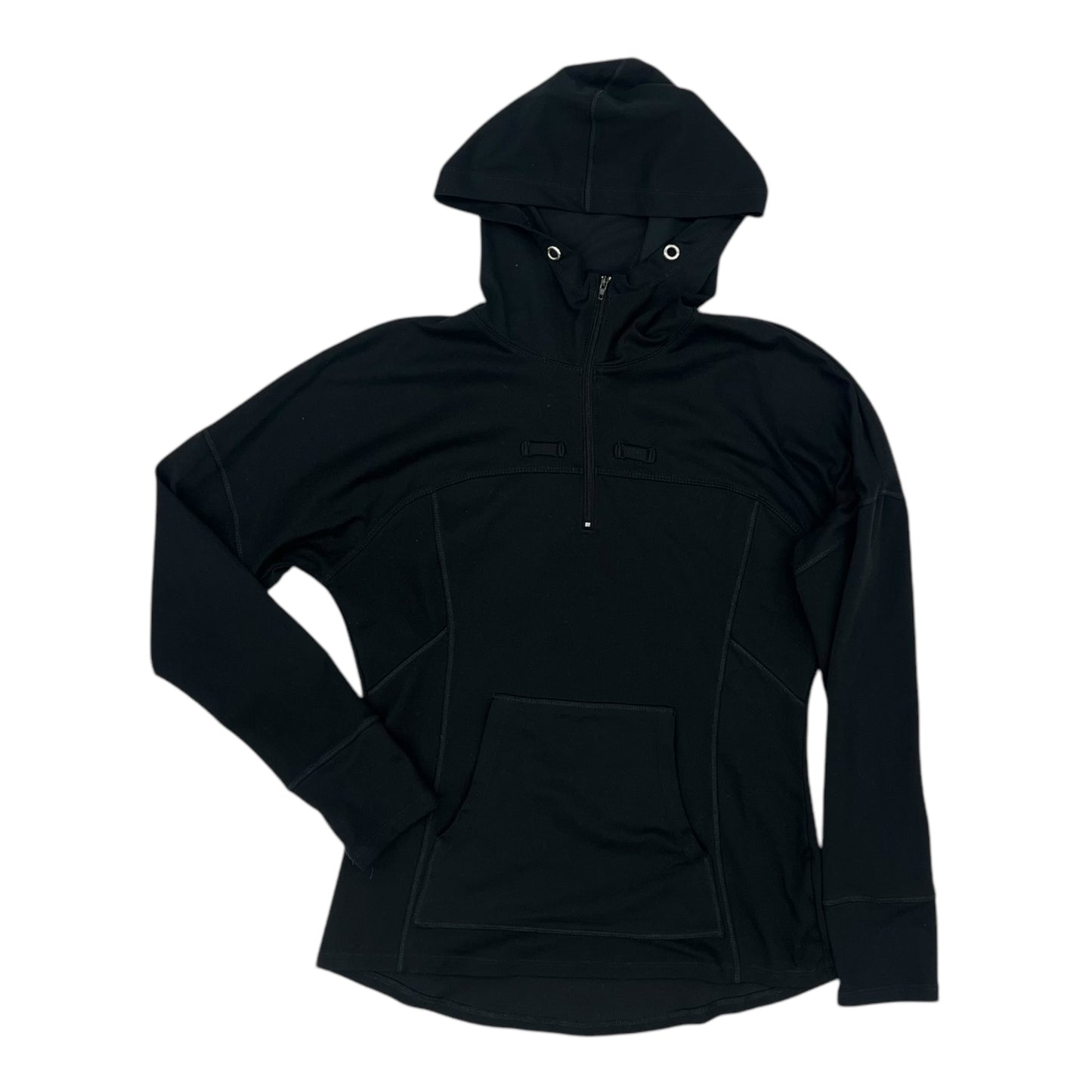 Athletic Top Ls Hoodie By Marika In Black, Size:S