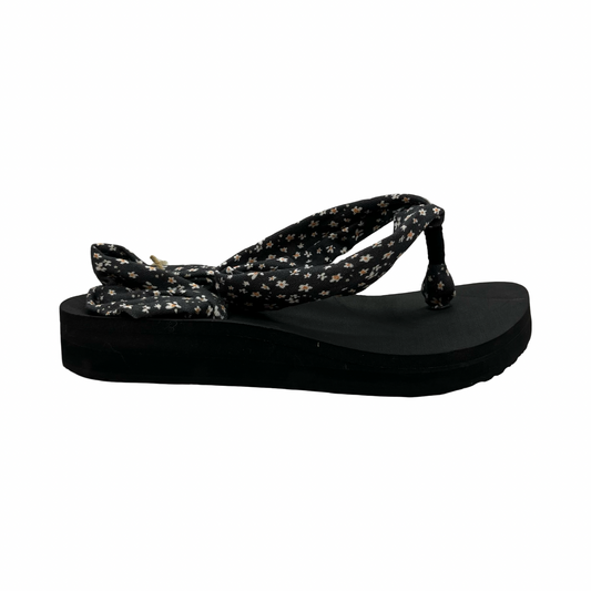 Sandals Flats By Sanuk In Black, Size:9