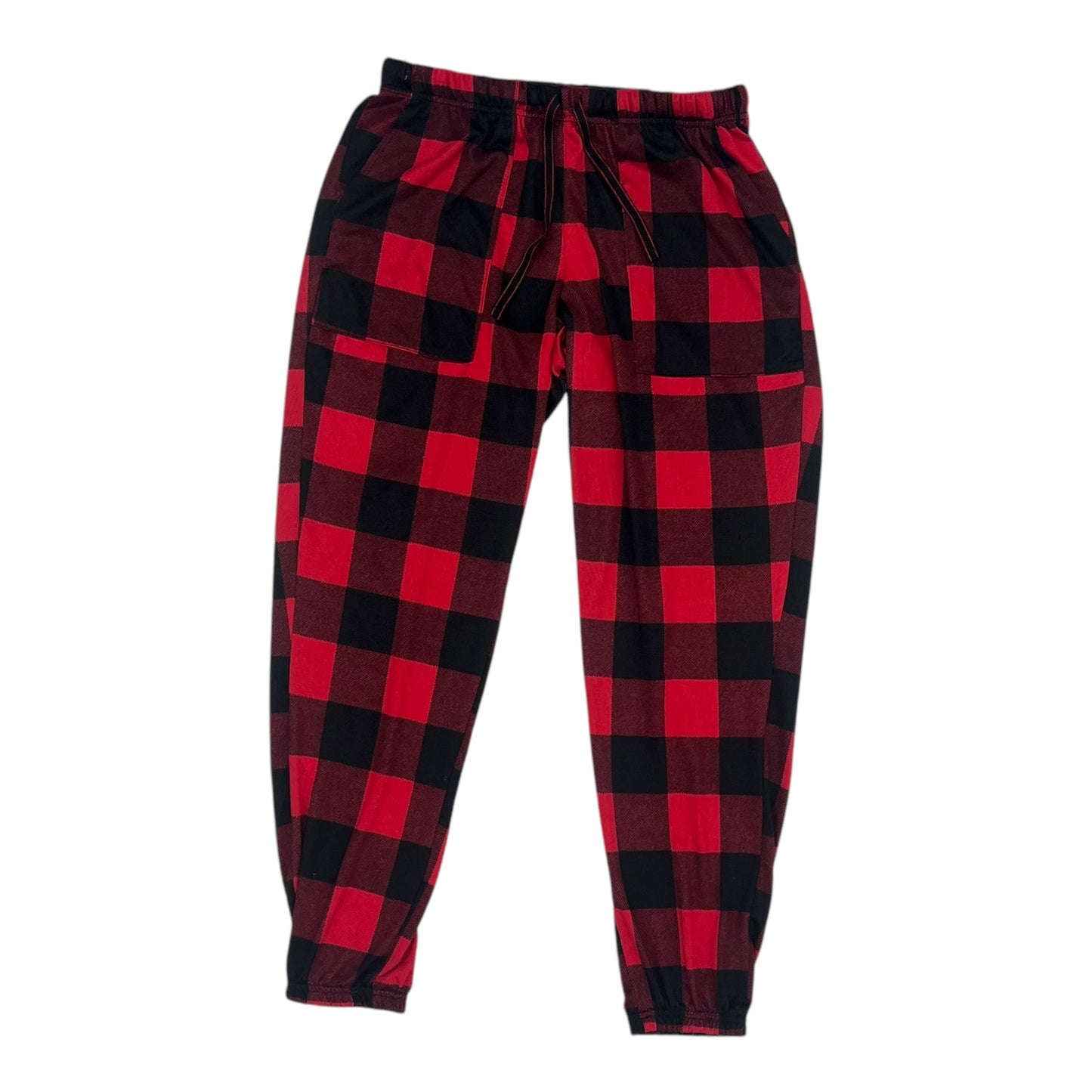Pajama Pants By Joyspun In Black & Red, Size:S