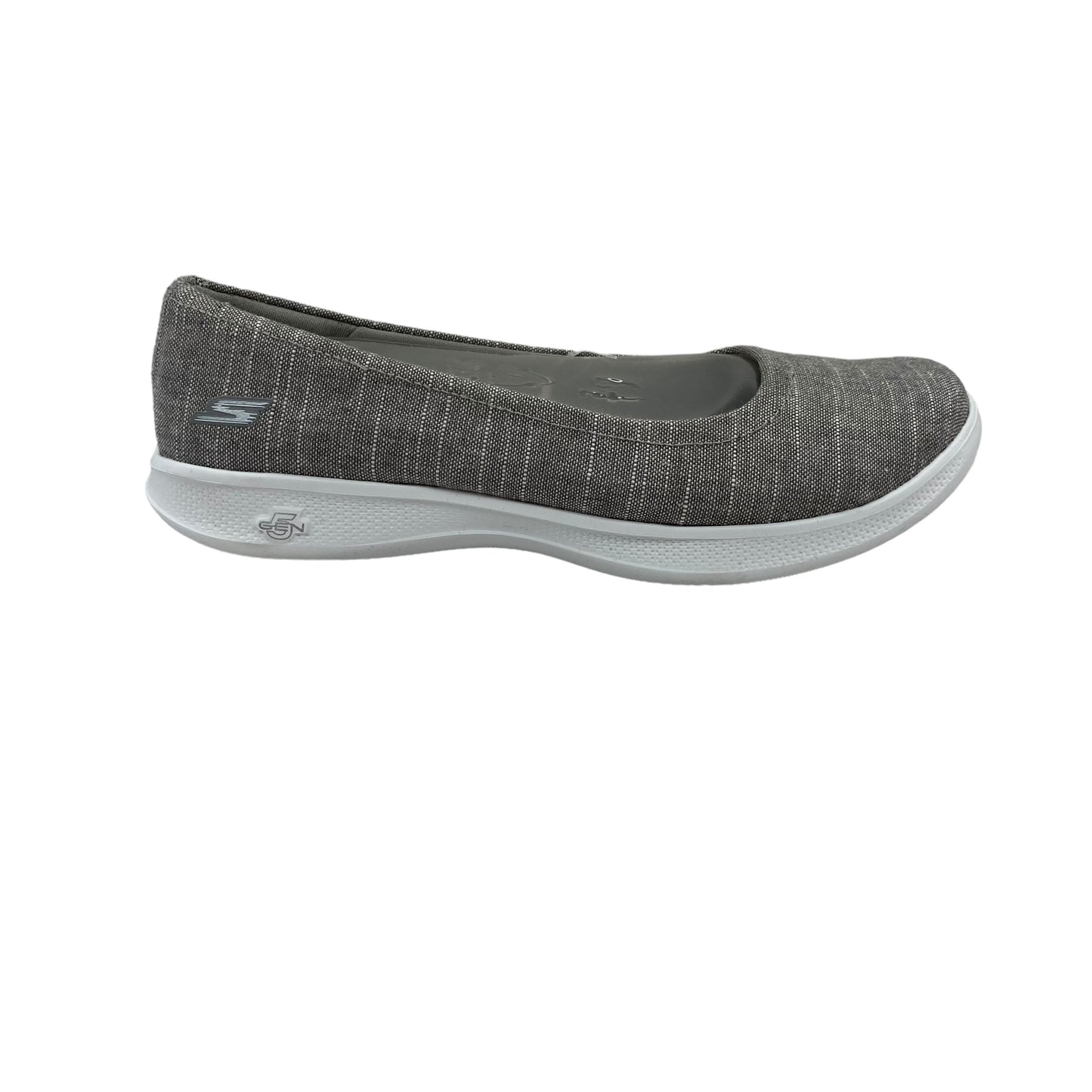 GREY SHOES FLATS by SKECHERS Size:6.5