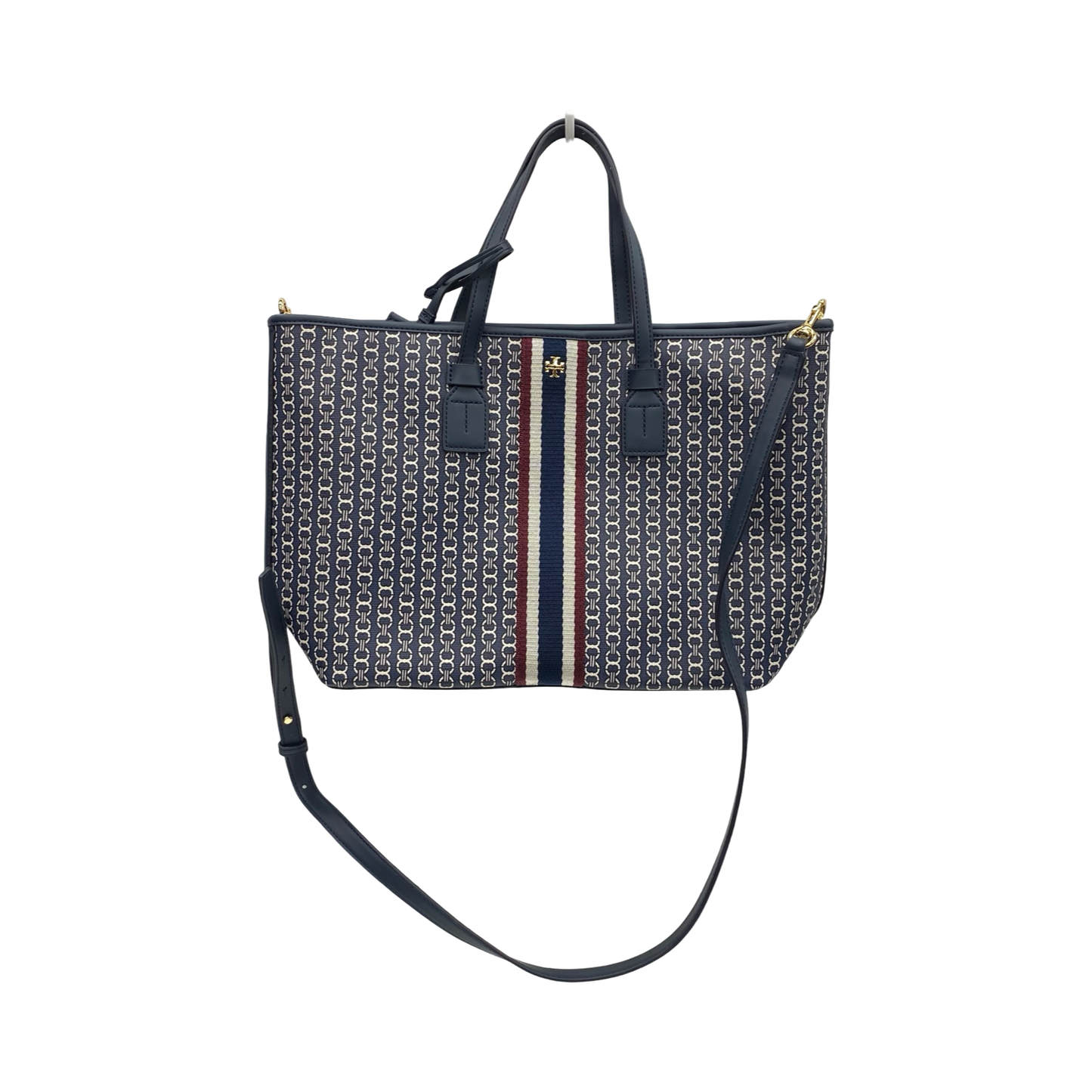 Handbag Designer By Tory Burch In Navy, Size:Medium